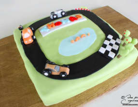 Gateau Circuit voiture