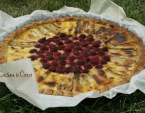 Tarte Rhubarbe Framboises