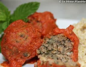 Boulettes de bœuf à la menthe sauce pimentée