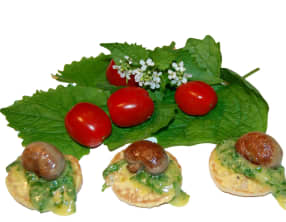 Rognons de lapin, blinis et vinaigrette à l'alliaire