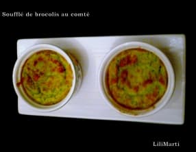 Soufflés de brocolis au comté
