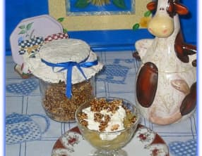 Coupes de Compote de Pommes et Yaourt à la Noix de Coco