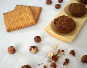 Petites bouchées aux petit-beurre, ricoré et noisettes