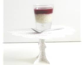 Perles du Japon à la Vanille et Coulis de Fruits Rouges