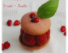 Whoopies aux Fraises et Basilic