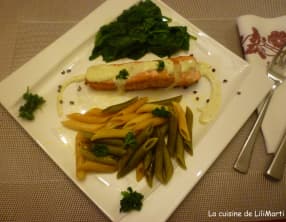 Darnes de saumon à la sauce moutardée et citronnée