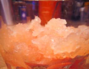 Granité de pamplemousse rose