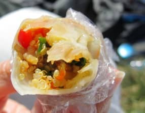 Rouleaux de printemps quinoa crudités