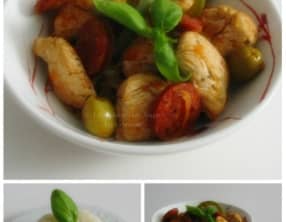 Sauté de dinde au chorizo