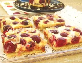 Gâteau au fromage et cerises