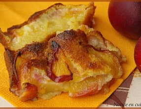 Gateau fondant aux nectarines