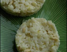 Risotto à la pomme et aux pignons de pins