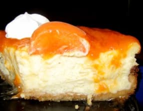 Cheesecake fondant à la vanille et aux abricots