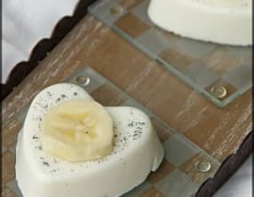 Panna cotta à la banane et à la vanille