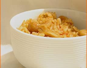 Poêlée de riz épicé aux noix de cajou