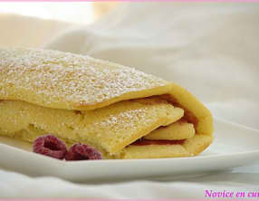 Gâteau roulé à la framboise