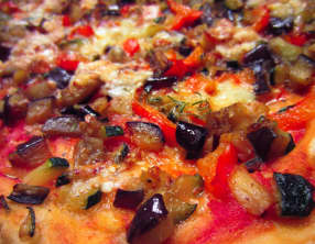 Pizza à la ratatouille