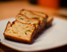 Cake au gorgonzola, miel et romarin