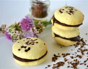 Whoopie pies chocolat café