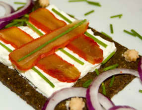 tartine aux oeufs de merlu