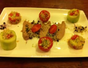 Salade autour de l'émincé de thon