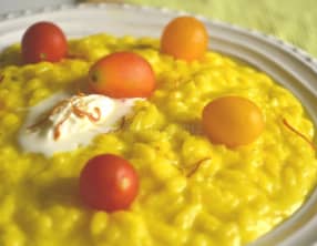 Risotto crémeux au safran et mascarpone