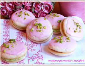 Whoopies pistache rose
