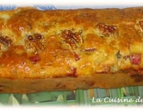 Cake d’Automne au Roquefort, Jambon et Noix