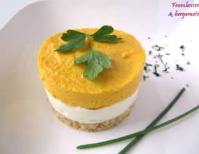 Cheesecakes aux carottes et aux 3 herbes