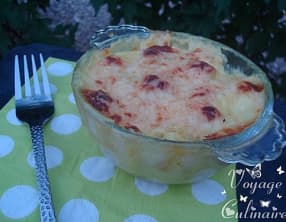 Gratin de courgettes et pâtisson au curry