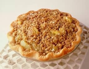 Tarte rustique aux pommes gratinées