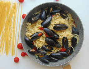 Spaghetti aux moules