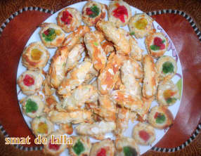 Delices aux amandes et fruits confits