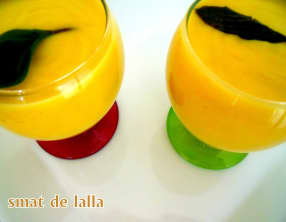 Crème de courgette jaune