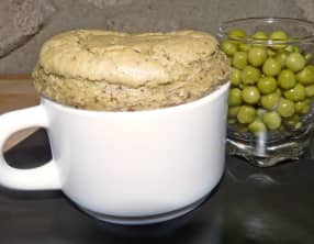 Soufflé aux petits-pois et à la noisette et cie