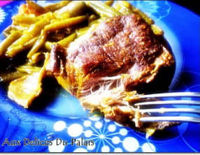 Tajine de boeuf aux haricots verts