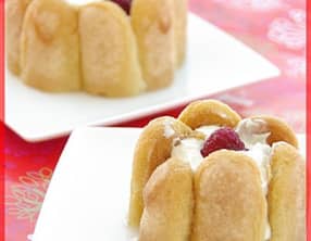 Minis charlottes au mascarpone et à la framboise