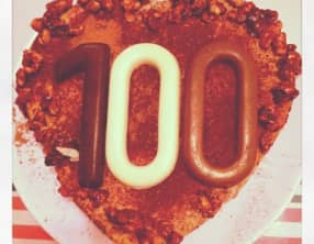 Gâteau mousseux chocolat, marron et noisettes