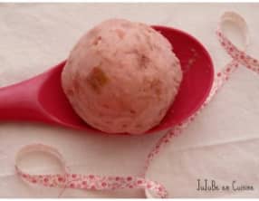 glace au mascarpone et rhubarbe