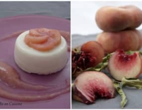 panna cotta au lait d'amande infusé à la verveine et son coulis des Immortels