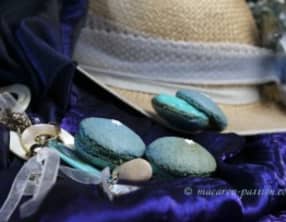 Macaron curaçao et orange douce