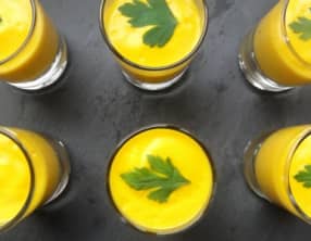 Velouté de carotte à la fleur d'oranger