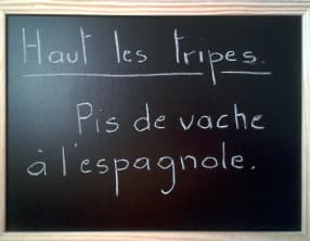 Pis de vache à l'espagnole