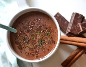 Chocolat chaud maison au thé