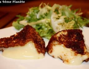 Camembert pané au pain d’épices