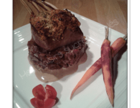 Carré d'agneau croquant à la sauge