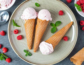 Glace yaourt au coquelicot