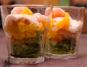 Salade de crevettes aux agrumes