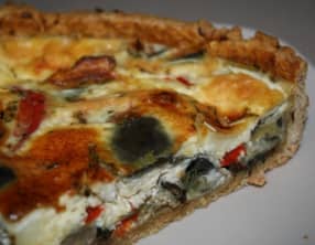 Tarte légumes du soleil et mozzarella