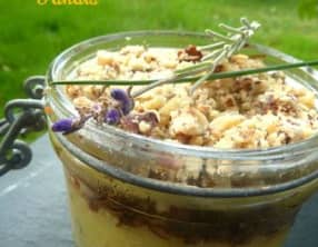 Parmentier de canard, purée de panais, crumble aux noix